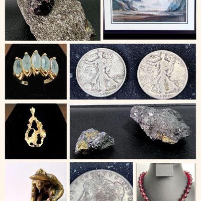 Jewelry and Coin Auction ending 9/8