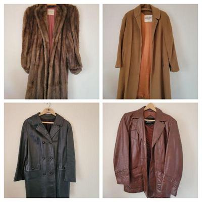 Vintage coats and fur.