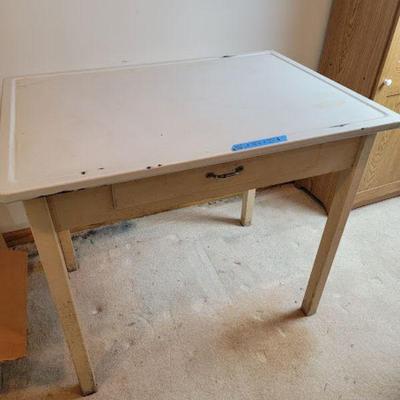 enamel top table