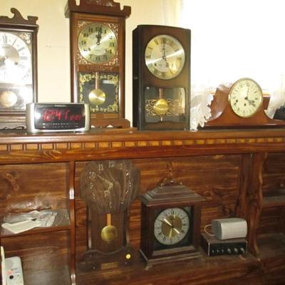 HUGE CLOCK & CLOCK PARTS COLLECTION 