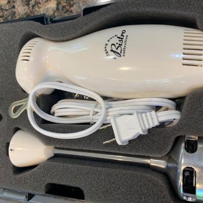 Wolfgang Puck  Bistro Collection  Immersion Blender with Case