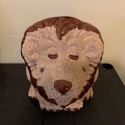 Ceramic Lion Plant Holder