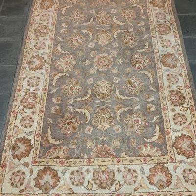 5â€™ by 7â€™6â€  Kaleen Rug Charcoal/ Ivory 