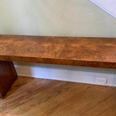 Burl Wood Console