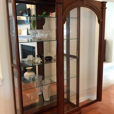 Curio cabinet with sliding door $490
39 X 13 X 78