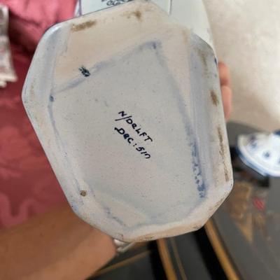 Blue and white Asian pottery