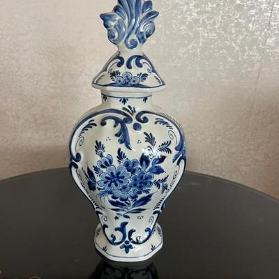 Blue and white Asian pottery