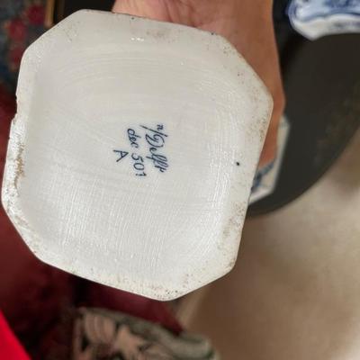 Blue and white Asian pottery