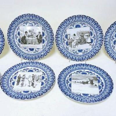 1119	GROUP OF 8 ANTIQUE ROYAL DOULTON GIBSON GIRL	GROUP OF 8 ANTIQUE ROYAL DOULTON GIBSON GIRL PLATES, APPROXIMATELY 10 1/4 IN
