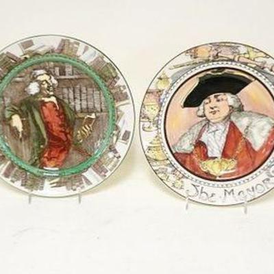 1115	4 ROYAL DOULTON PLATES	4 ROYAL DOULTON PLATES, THE ADMIRAL, THE BOOKWORM, THE MAYOR, THE HANDYMAN, APPROXIMATELY 10 1/4 IN
