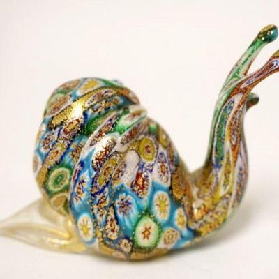 1071	MURANO GLASS SNAIL, APPROXIMATELY 4 IN X 3 IN HIGH
