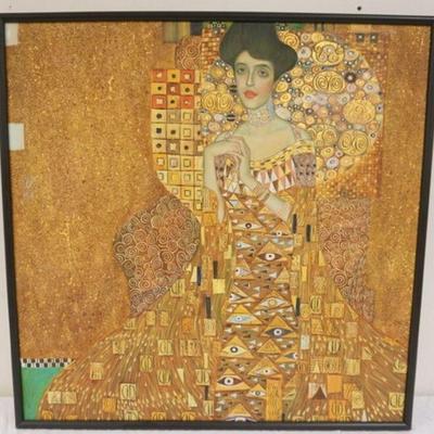 1249	CONTEMPORARY IMPRESSIONIST ART WORK	CONTEMPORARY IMPRESSIONIST ART WORK ON CANVAS OF A WOMAN WEARING DRESS THAT HAS MANY EYES,...