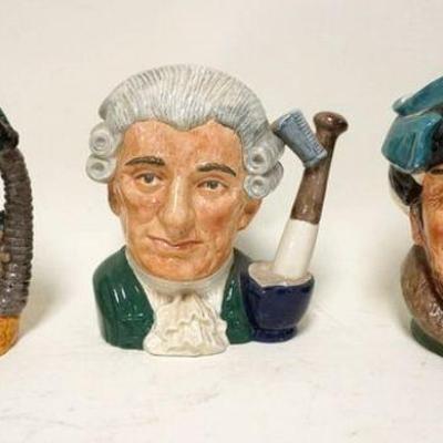 1116	3 LARGE ROYAL DOULTON TOBY MUGS	3 LARGE ROYAL DOULTON TOBY MUGS, APPROXIMATELY 5 IN HIGH
