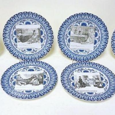 1120	GROUP OF 8 ANTIQUE ROYAL DOULTON GIBSON GIRL	GROUP OF 8 ANTIQUE ROYAL DOULTON GIBSON GIRL PLATES, APPROXIMATELY 10 1/4 IN
