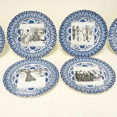 1118	GROUP OF 8 ANTIQUE ROYAL DOULTON GIBSON GIRL	GROUP OF 8 ANTIQUE ROYAL DOULTON GIBSON GIRL PLATES, APPROXIMATELY 10 1/4 IN
