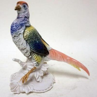 1177	PORCELAIN PHEASANT FIGURINE	PORCELAIN PHEASANT FIGURINE, APPROXIMATELY 8 IN HIGH
