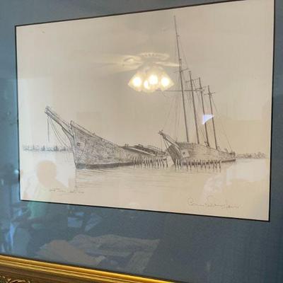 Pencil, indistinct signature 