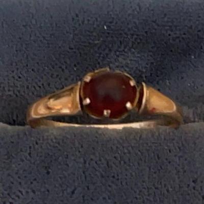10k, 1.4g, Garnet 