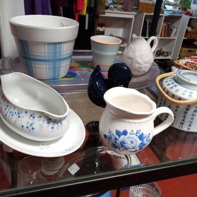 Blue ceramics $5-20
