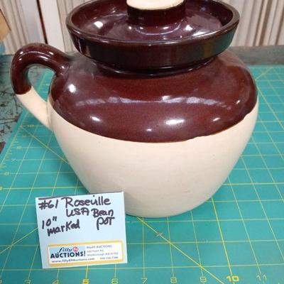 Roseville Bean Pot $25
