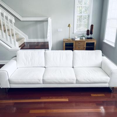 Scan Design leather sofa