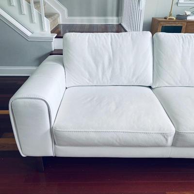 Scan Design leather sofa