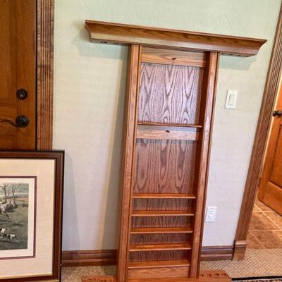 Pool cue holder & balls