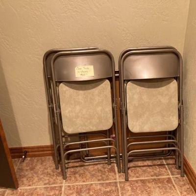 Card table & folding chairs