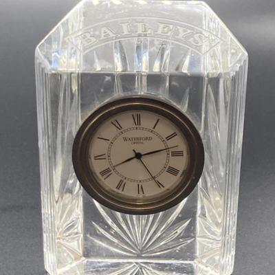 Waterford Crystal Clock is 4in x 3in