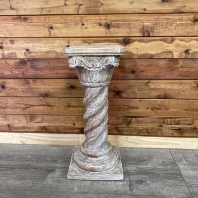Classic Wood Column Plant Stand is 27in tall