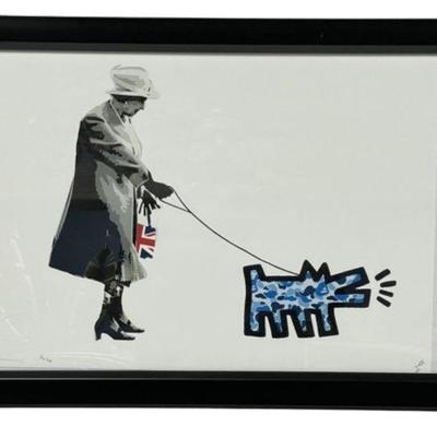 DEATH & CO QUEEN DOG BANKSY STYLE PRINT 18