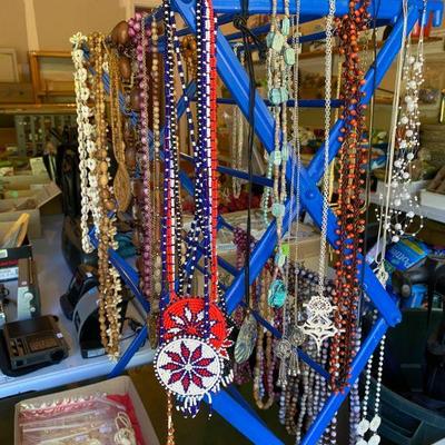 mounds of costume jewelry