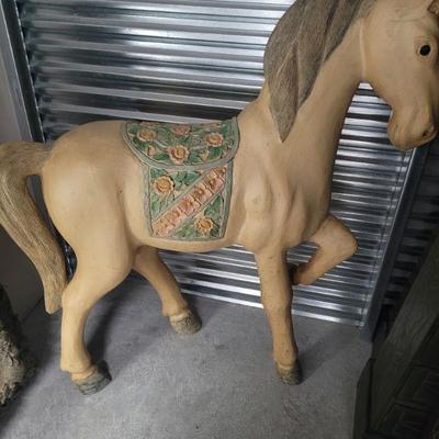 Faux Carousel Horse, approximately 48