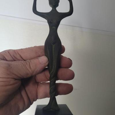 Bronze figure, made in India, approximately 14