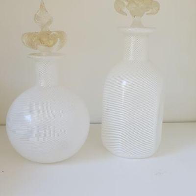 Venetian glass bottles