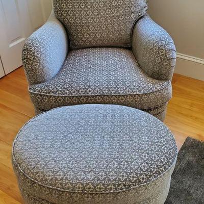 DONGHIA chair and ottoman