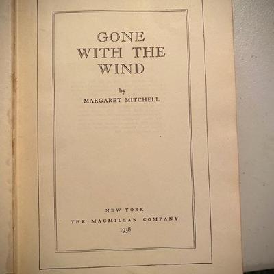 1938 edition of Gone With The Wind