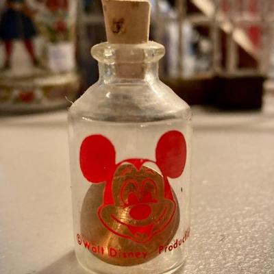 Walt Disney penny in bottle