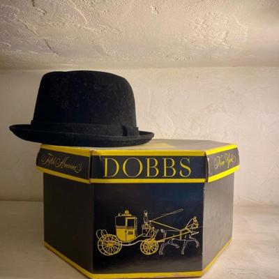 Antique Dobbs hat and hat box