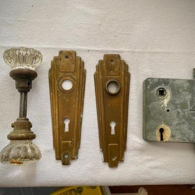 Vintage Art Deco door knobs 