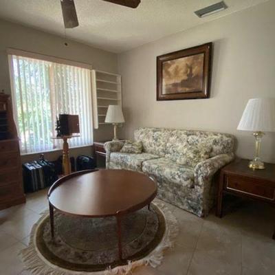 MCM Coffee Table, Alligator Skin Side Tables