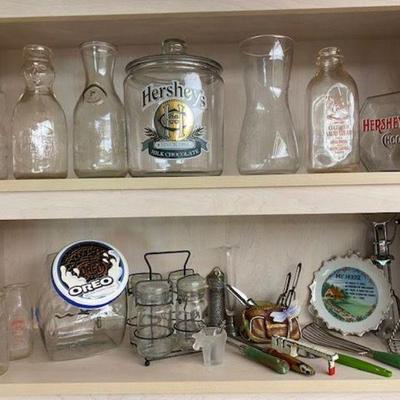 Vintage Glassware and Etched Wine Decanters