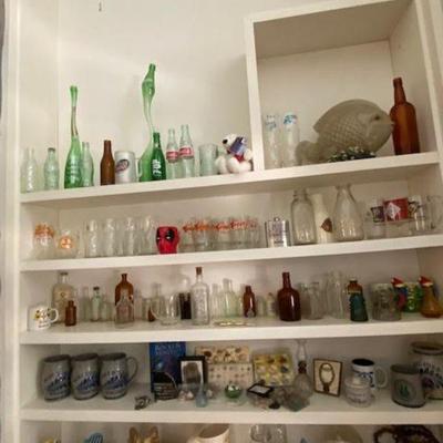 Vintage Bottles, Stoneware, Rock Collections and Oddities