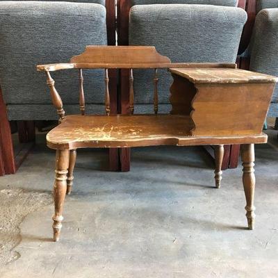 https://www.ebay.com/itm/115514396443	JF7028 Vintage Wooden Gossip Chair LOCAL PICKUP
