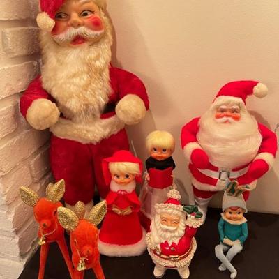 Vintage Santaâ€™s, elves