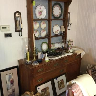 The buffet has been sold but not the hutch.