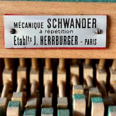 Antique Georges FockÃ© Piano from Paris France w/ Schwander Action Mechanism and Bench