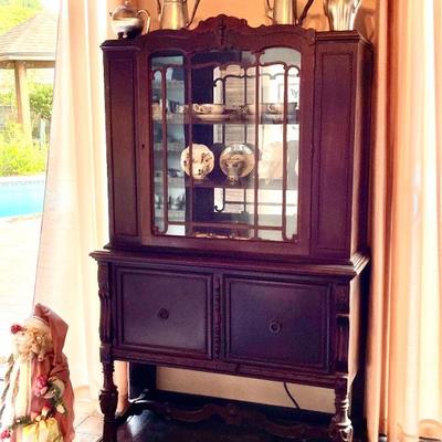 Antique French Hutch / Display Cabinet