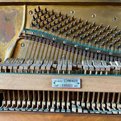 Antique Georges FockÃ© Piano from Paris France w/ Schwander Action Mechanism and Bench