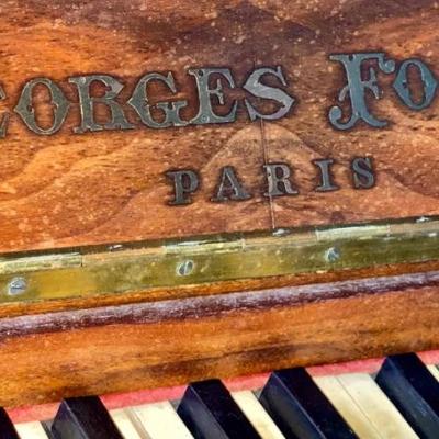 Antique Georges FockÃ© Piano from Paris France w/ Schwander Action Mechanism and Bench